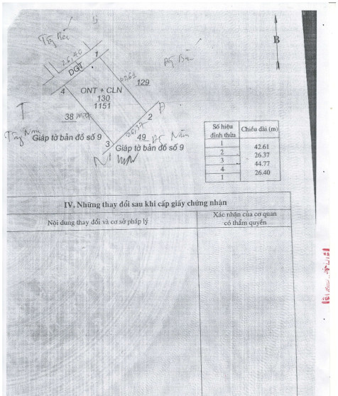 Quyền sử dụng đất, quyền sở hữu nhà ở và tài sản khác gắn liền với đất thuộc thửa đất số 130, tờ bản đồ số 10, diện tích 1.151m2 tại địa chỉ: Xóm Khe Bùi, xã Ngân Thuỷ, huyện Lệ Thuỷ, tỉnh Quảng Bình (nay là xã Kim Ngân, tỉnh Quảng Trị)